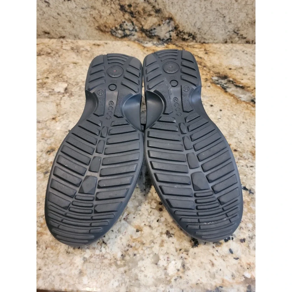 Ecco Men's Fusion Bicycle Split Toe Leather Oxfords Black Size 46 ( US 12-12.5)